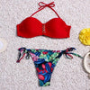 Image of String Reversible Halter High Neck Bikini Set