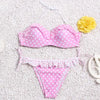 Image of String Reversible Halter High Neck Bikini Set