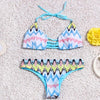 Image of String Reversible Halter High Neck Bikini Set