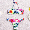 Image of String Reversible Halter High Neck Bikini Set