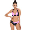 Image of Push Up Swimwear Bandage Bathing Suit Black And White XL