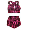 Image of Plus Size New Bikinis High Waist Bathing Suits