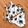 Image of Green Print Halter Top Beach wear Bathing Suits