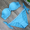 Image of Two-Piece Beachwear Striped Bodysuit