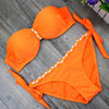 Image of Two-Piece Beachwear Striped Bodysuit