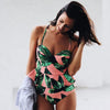 Image of Floral Two Piece Push Up High Waisted Bathing Suit