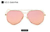 Image of Designer Twin-Beam Aviation Mirror Flat Panel Lens Summer Shades