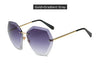 Image of Oversized Gradie Rimless Sunglasses