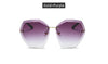 Image of Oversized Gradie Rimless Sunglasses