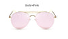 Image of Clear Pink Aviation Sunglasses