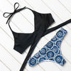 Image of Printed Cut Up Swimsuit