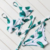 Image of Printed Cut Up Swimsuit