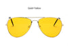 Image of Yellow Aviation Sunglasses - Night Vision