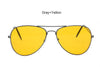 Image of Yellow Aviation Sunglasses - Night Vision