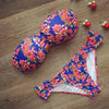 Image of Strapless Floral Print Bikini Set