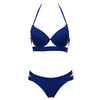 Image of Sexy Push Up Low Waist Halter Bikinis Suit
