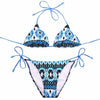 Image of Push Up Swimwear Female Printed Brazilian Bikini Set