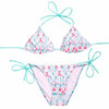Image of Push Up Swimwear Female Printed Brazilian Bikini Set