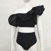 Image of Retro High Waist Brazilian Bikini Set