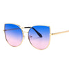 Image of Oversized Gradient Cat Eye Sunglasses