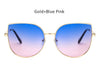 Image of Oversized Gradient Cat Eye Sunglasses