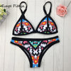 Image of Geometric Maillots Bikini Set