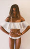 Image of Ruffle Style Push Up Brazilian Bikini Set