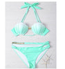 Image of Mermaid 4 Gradient Shell Bikini Set
