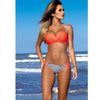Image of Low Waisted Bathing Suits Halter Top Push Up Bikini Set