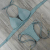 Image of Green Push Up Brazilian Bikinis Set