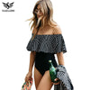 Image of Ruffle Swimsuit One Piece Women Bathing Suits