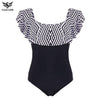 Image of Ruffle Swimsuit One Piece Women Bathing Suits