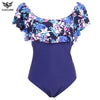 Image of Ruffle Swimsuit One Piece Women Bathing Suits