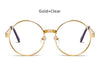 Image of Vintage Men Women Gothic Steampunk Round Sunglasses
