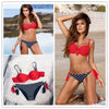 Image of Low Waisted Halter Top Push Up Bikini Set Plus Size