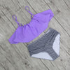 Image of Retro High Waist Bikini Set