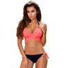 Image of Cross Patchwork Push Up Bathing Suits