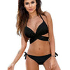 Image of Cross Patchwork Push Up Bathing Suits