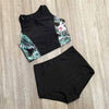 Image of High Waist Vintage High Neck Bikini Set