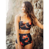 Image of High Waist Push Up Floral Print Bikini Set