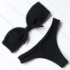 Image of Strapless Bikini Push Up Padded Knot Bikini Set