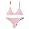 Image of Solid Color Brazilian Bikini Set