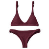 Image of Solid Color Brazilian Bikini Set