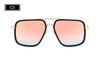 Image of Metal Bran designer Mirror Glasses