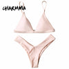 Image of High Cut Soft Pad Spaghetti Strap Thong Swimwear
