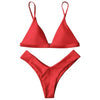 Image of High Cut Soft Pad Spaghetti Strap Thong Swimwear