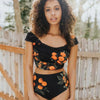 Image of High Waist Push Up Floral Print Bikini Set