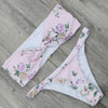 Image of Floral Print Brazilian Thong Bikinis Set
