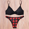 Image of Low Waist Striped Bikini Set