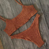 Image of 2018 Hot Sling Bikini Solid Color Bikini Set